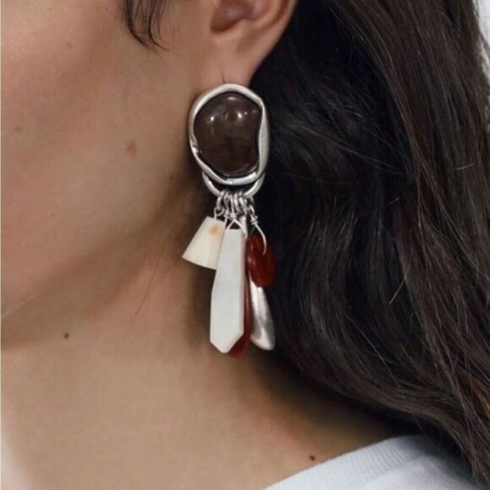Boho Statement Dangle Earrings N1470 - image 3